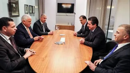 Chancellor Masrour Barzani meets Iraqi National Security Advisor Falih Fayyadh