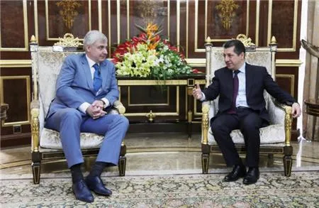 Masrour Barzani receives Russian Federation Ambassador to Iraq