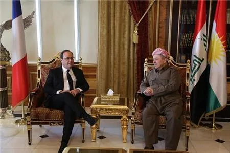 President Barzani Welcomes President Hollande