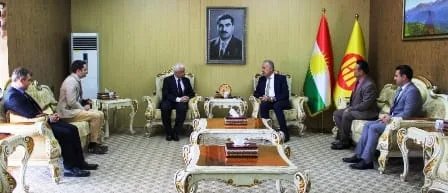 Hoshyar Siwaily, Head of Kurdistan Democratic Party’s Foreign Relations Office Received Mr Plamen Hristov, Charge d’affaires of the Embassy of the Republic of Bulgaria in Iraq. 