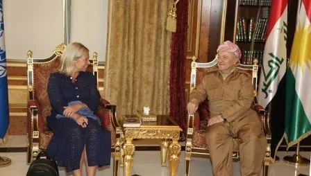 Barzani, UN Envoy Discuss Next KRG, Erbil-Baghdad Ties