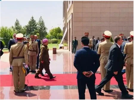 President Masoud Barzani Arrives at Kurdistan President Inauguration