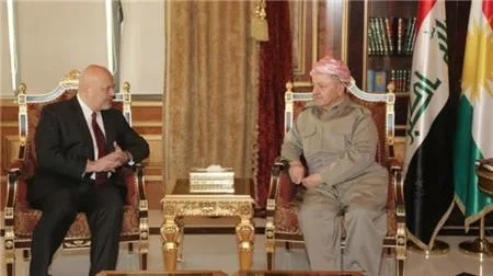 Barzani Receives UN Special Team Probing IS Crimes, Expresses Full Support