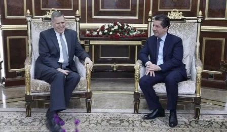 Masrour Barzani Receives US Diplomatic Delegation in Erbil