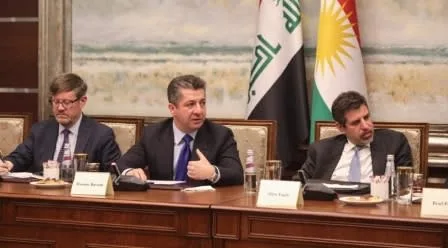 Masrour Barzani, US Trade Mission Discuss Non-Oil Investment