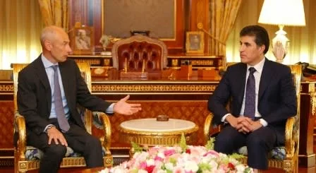 President Nechirvan Barzani Received Dutch Ambassador to Iraq Matthias Wolters and  Netherlands Thanks Kurdistan for Hosting IDPs,  and Refugees.