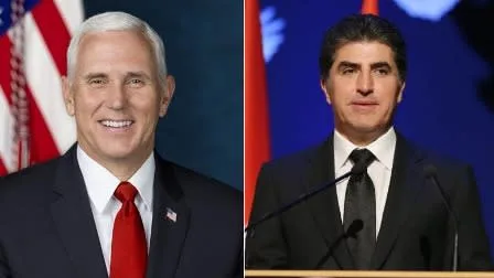 President Barzani and Vice President Pence discuss developments in Kurdistan Region and Iraq