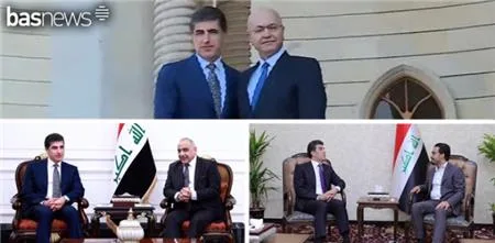Kurdistan President Meets with Iraqi President, PM, Speaker in Baghdad