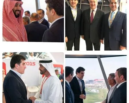 The President of the Kurdistan Region and the Prime Minister visit the UAE