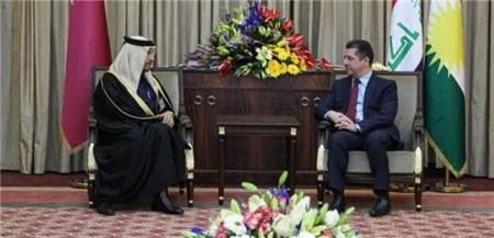 PM Barzani, Qatari FM Discuss Regional Security, Bilateral Trade Ties