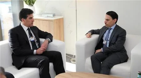 Kurdistan President Discusses Various Issues with World Leaders in Davos