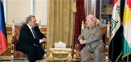 President Masoud Barzani Receives Russian Diplomatic Delegation headed by Mikhail Bogdanov