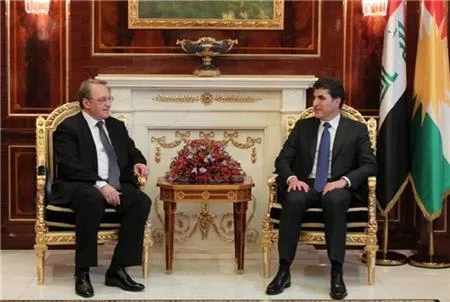 President Nechirvan Barzani meets with Russia’s Deputy Foreign Minister Bagdanov