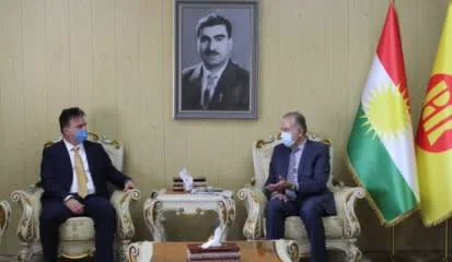 Head of the Bulgarian Embassy in Baghdad visits KDP Foreign Relations Office