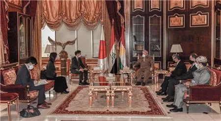 President Barzani welcomes Mr. Kotaro Suzuki, Japan's Ambassador to Iraq.