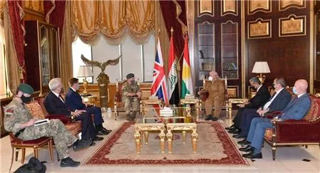 President Masoud Barzani receives a high-level British Government Delegation
