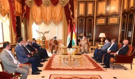 President Masoud Barzani welcomes Dr Ali Qaradaghi, General Secretary of the International Union of Muslim Scientists