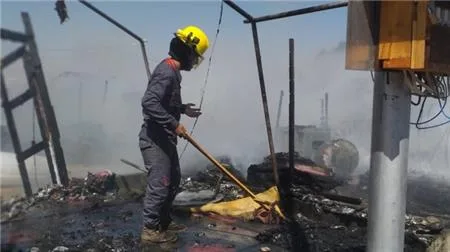 Hundreds of Tents Burned in Duhok Camp for Yezidi IDPs