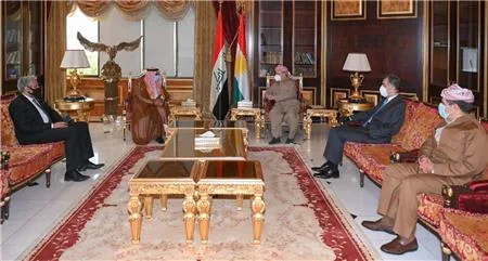 President Masoud Barzani receives new Consul General of the Kingdom of Saudi Arabia in the Kurdistan Region, Muhammad bin Suleiman Al-Asiri