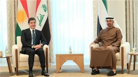 Kurdistan Region President, Abu Dhabi Crown Prince Discuss Strengthening Ties