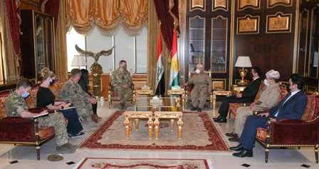 President Masoud Barzani Receives Senior Coalition Delegation to Discuss Peshmerga Reforms, Security Challenges