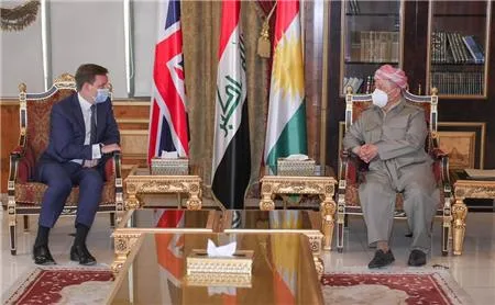 President Masoud Barzani received,  Amb. Stephen Hickey, the British Ambassador to Iraq.