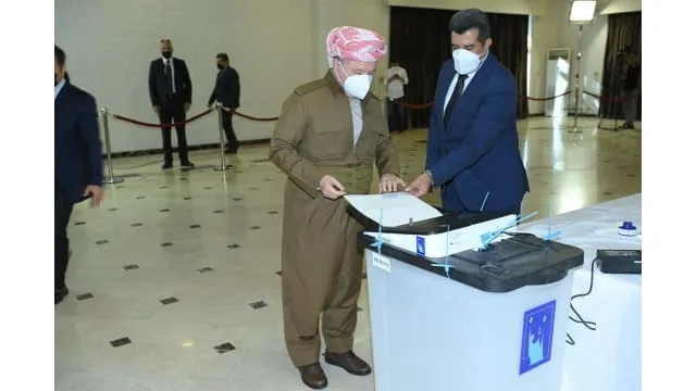 President Barzani's message on the success of the electoral process. 