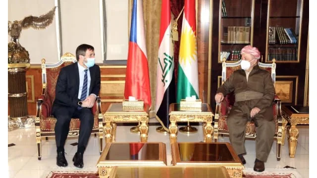 President Masoud Barzani welcomes the new Ambassador of the Czech Republic in Iraq  