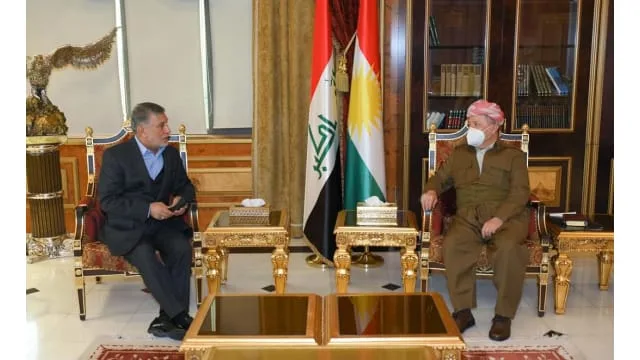 President Masoud Barzani welcomes Ezat Shahbander