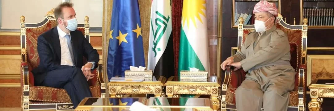 President Barzani received the Representative of the European Union in Iraq.