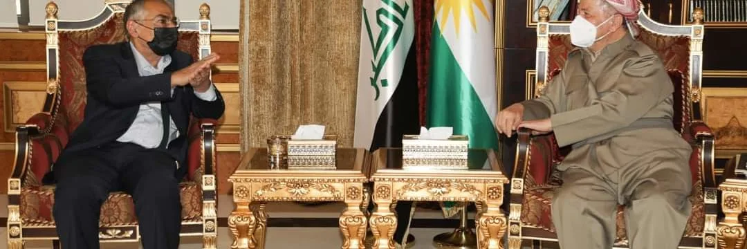 President Masoud Barzani receives the Iranian researcher and writer Sadeq Ziba Kalam