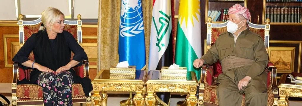 President Masoud Barzani receives the UN Secretary-General's Special Envoy to Iraq