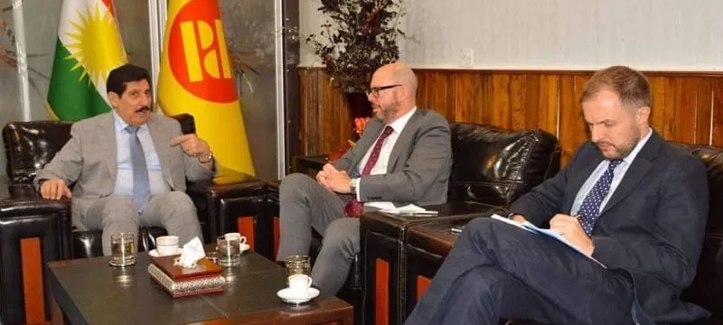 Secretary of the Political Bureau received the British Consul General in the Kurdistan Region