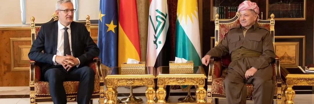 President Masoud Barzani received Ambassador Martin Jäger, Ambassador of Germany to Iraq.
