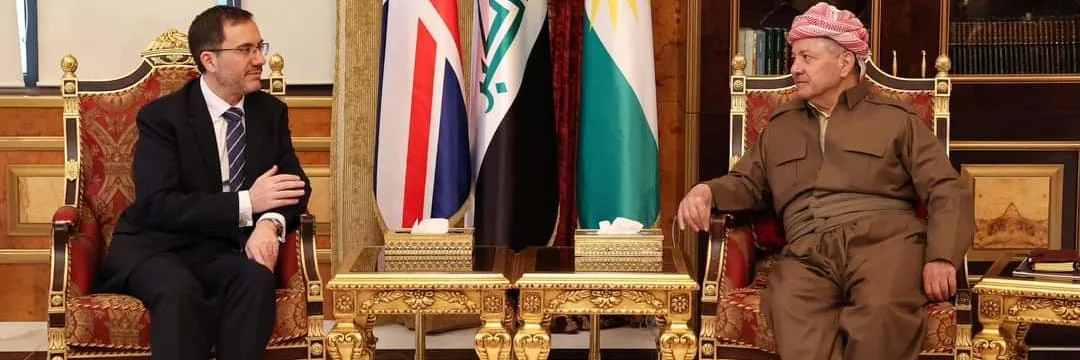 ‏President Barzani receives the Ambassador of the United Kingdom to Iraq