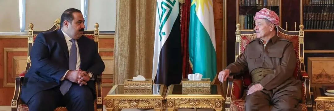 الرئيس بارزاني يستقبل رئيس تحالف العزم