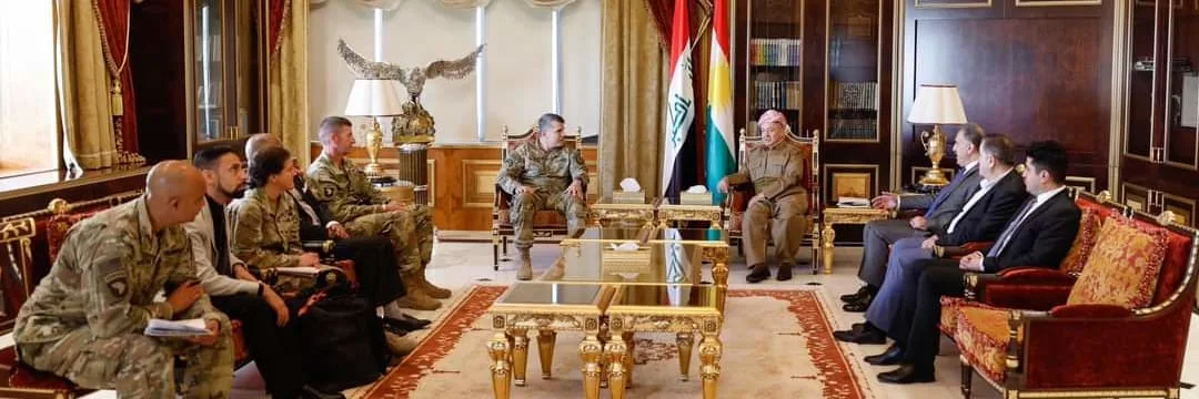 President Barzani received a high-level delegation from the General Command of the Coalition Forces in Iraq and Syria.