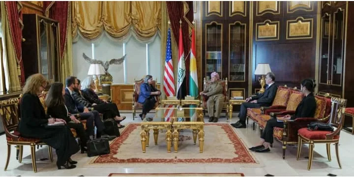 President Masoud Barzani received the under Secretary of State for Political Affairs, Victoria Nuland and the Ambassador to Iraq Alina L. Romanowski