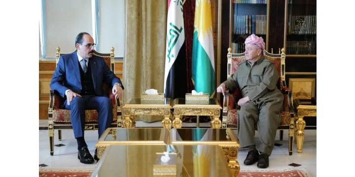 President Barzani receives Head of Turkish National Intelligence Organisation.