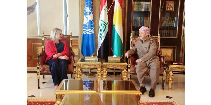 President Barzani Welcomes the Special Envoy of the Secretary-General of the United Nations to Iraq