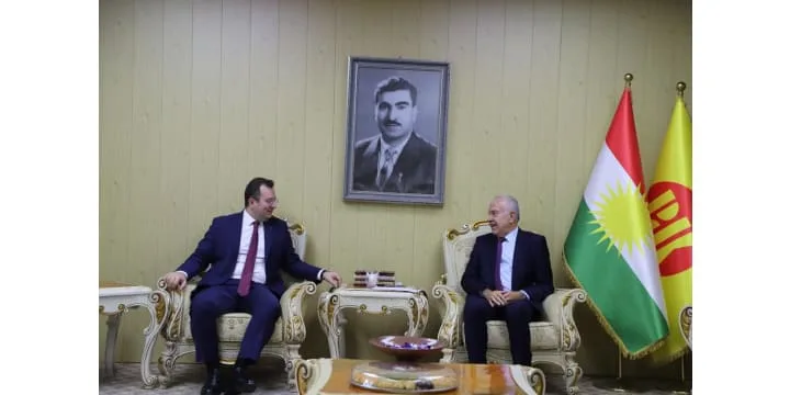 The Consul General of the Republic of Türkiye visited the Foreign Relations Office of the Kurdistan Democratic Party (KDP).