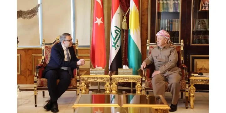 President Barzani receives the new  Ambassador of  the Republic of Türkiye to Iraq