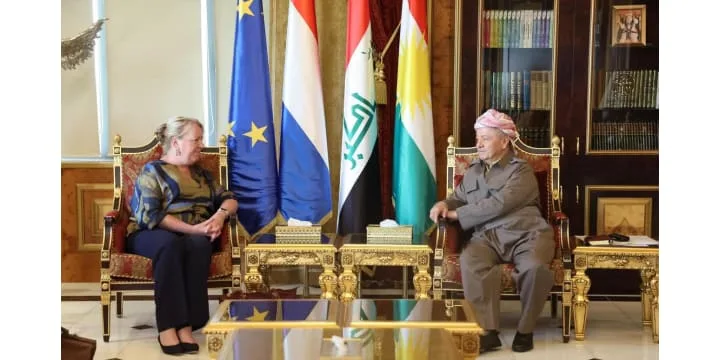 الرئيس بارزاني يستقبل السفيرة الهولندية لدى العراق