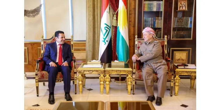 الرئيس بارزاني يستقبل مستشار الأمن القومي العراقي