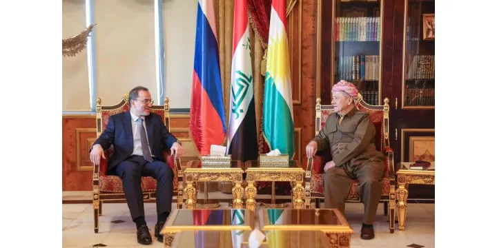 الرئيس بارزاني يستقبل السفير الروسي لدى العراق