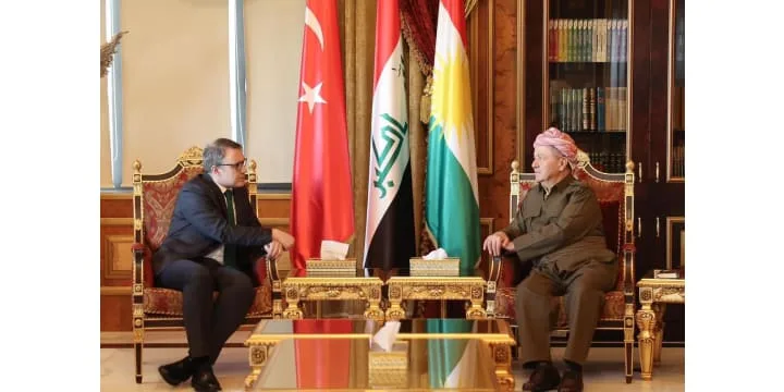 الرئيس بارزاني يستقبل السفير التركي لدى العراق