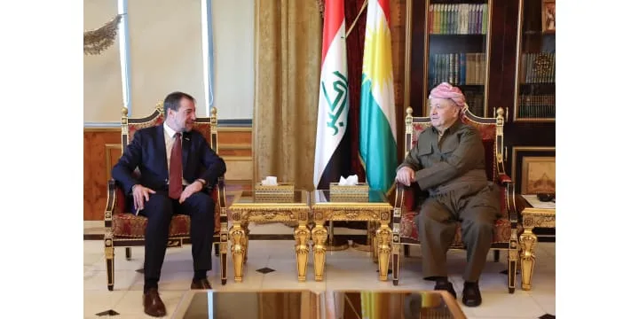 الرئيس بارزاني يستقبل القنصل الفرنسي العام لدى أربيل