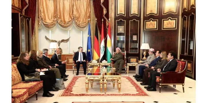 الرئيس بارزاني يستقبل وزير الدولة في وزارة الخارجية الألمانية