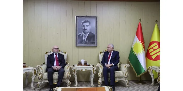 The Italian Consul General Visits the Foreign Relations Bureau of the Kurdistan Democratic Party.