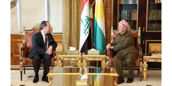 الرئيس بارزاني يستقبل نائب السفير الأمريكي لدى العراق